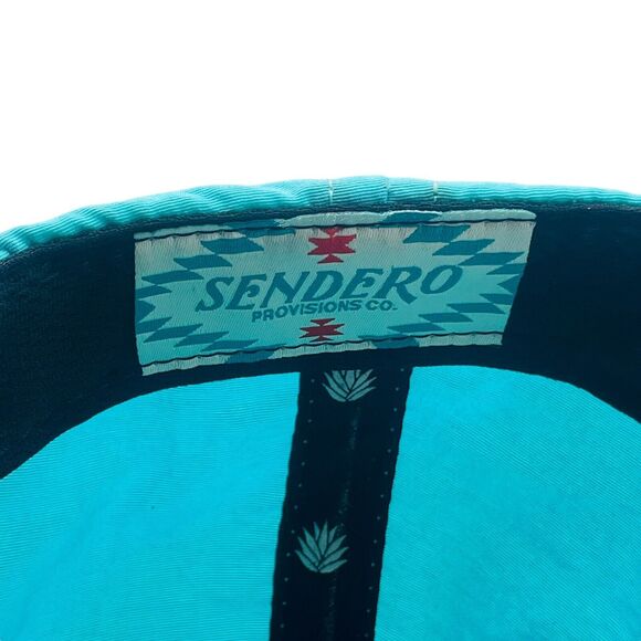 Sendero Provisions Co. Trademark Blue Aqua Snapback Hat - Picture 6 of 6
